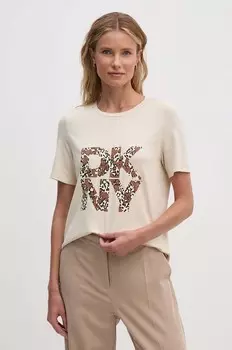 Dkny футболка, бежевый