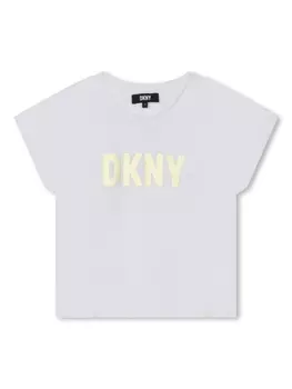 DKNY футболка из органического хлопка с логотипом, белый