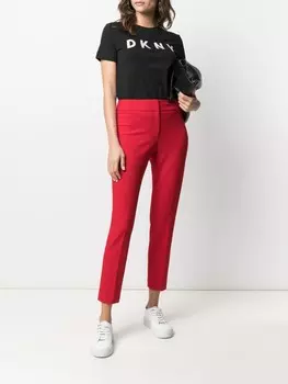 DKNY футболка с короткими рукавами и логотипом, черный