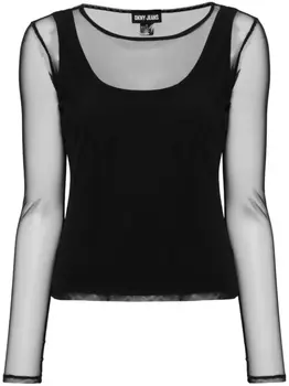 DKNY футболка с круглым вырезом, черный
