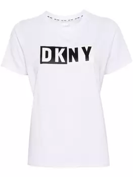 DKNY футболка с логотипом, белый