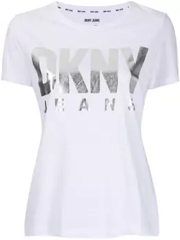 DKNY футболка с логотипом, белый