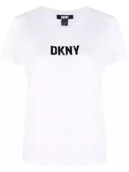 DKNY футболка с логотипом, белый