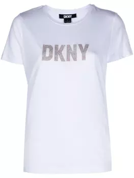 DKNY футболка с логотипом, белый