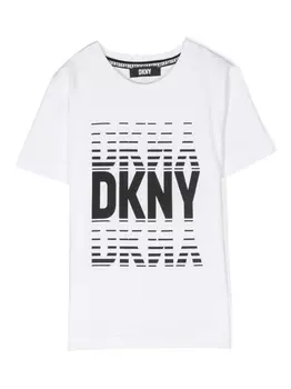 DKNY футболка с логотипом, белый