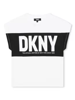 DKNY футболка с логотипом, белый