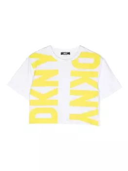 DKNY футболка с логотипом, белый
