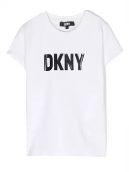 DKNY футболка с логотипом, белый