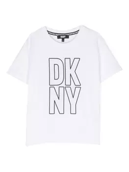 DKNY футболка с логотипом, белый