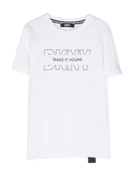 DKNY футболка с логотипом, белый