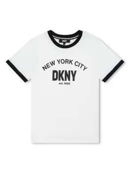 DKNY футболка с логотипом, белый