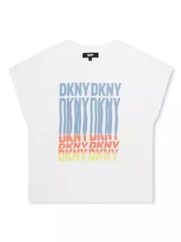 DKNY футболка с логотипом, белый