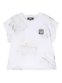 DKNY футболка с логотипом, белый