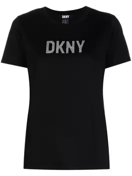 DKNY футболка с логотипом, черный
