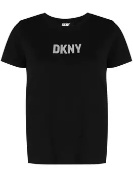 DKNY футболка с логотипом, черный