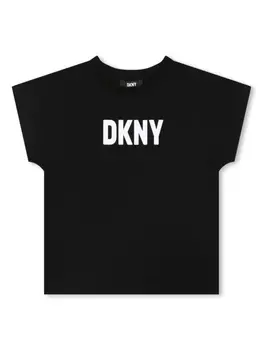 DKNY футболка с логотипом, черный