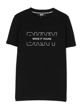 DKNY футболка с логотипом, черный