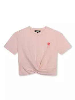 DKNY футболка с логотипом, розовый