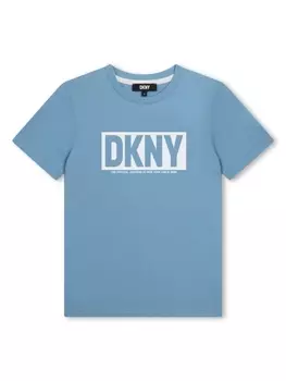DKNY футболка с логотипом, синий