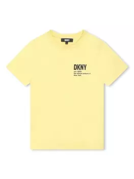 DKNY футболка с логотипом, желтый
