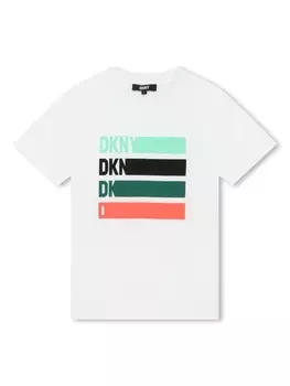DKNY футболка в полоску, белый