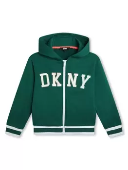 DKNY худи с вышитым логотипом, зеленый
