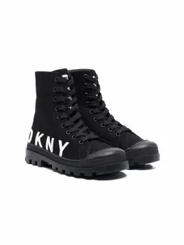 DKNY кеды с логотипом, черный