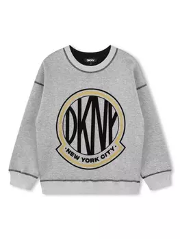 Dkny Kids двусторонняя толстовка, серый