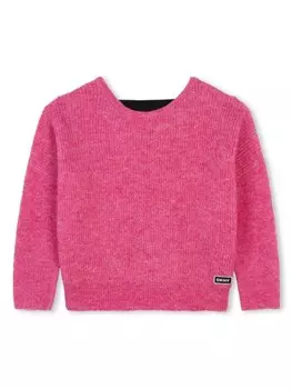 Dkny Kids джемпер с логотипом, розовый