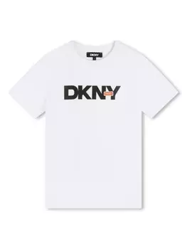 Dkny Kids футболка с логотипом, белый