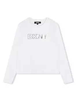 Dkny Kids футболка с логотипом, белый