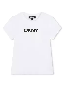 Dkny Kids футболка с логотипом, белый