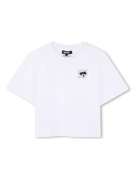 Dkny Kids футболка с логотипом, белый