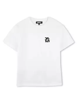 Dkny Kids футболка с логотипом, белый