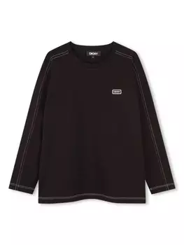 Dkny Kids футболка с логотипом, черный