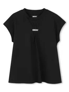 Dkny Kids футболка с логотипом, черный