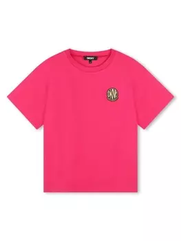 Dkny Kids футболка с логотипом, розовый