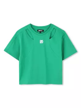 Dkny Kids футболка с логотипом, зеленый