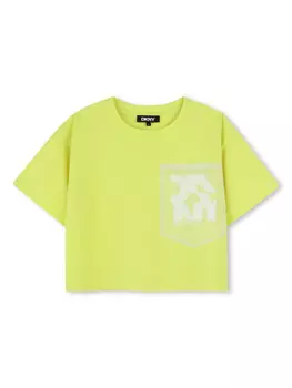 Dkny Kids футболка с логотипом, зеленый