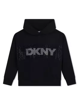 Dkny Kids худи с логотипом, черный