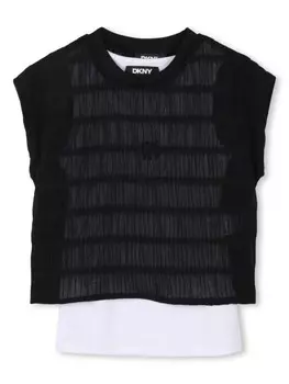 Dkny Kids комплект из футболки и шортов, черный