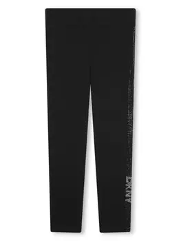 Dkny Kids легинсы с логотипом, черный