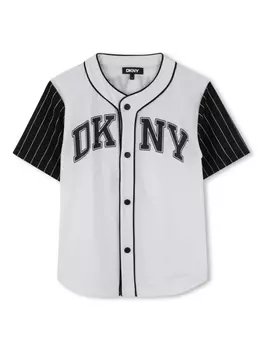 Dkny Kids рубашка с логотипом, белый