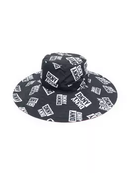 Dkny Kids шляпа с логотипом, черный