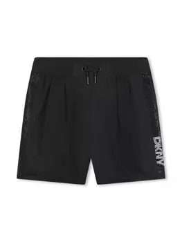 Dkny Kids шорты с кристаллами, черный