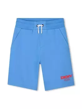 Dkny Kids шорты с логотипом, синий