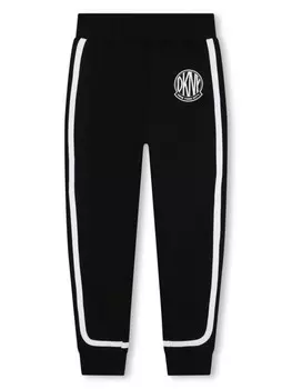 Dkny Kids спортивные брюки Milano с нашивкой-логотипом, черный
