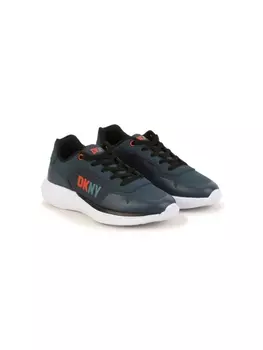 DKNY кроссовки с логотипом, синий