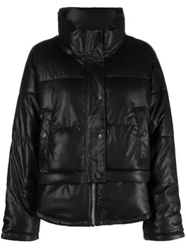 DKNY куртка из искусственной кожи, черный