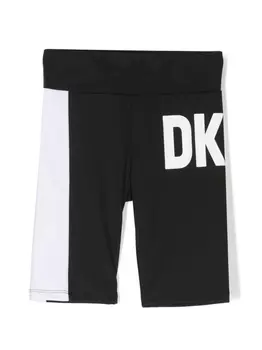 DKNY облегающие шорты с логотипом, черный
